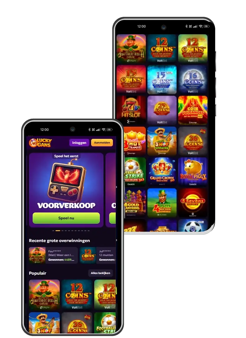 luckygans casino mobiel spelen